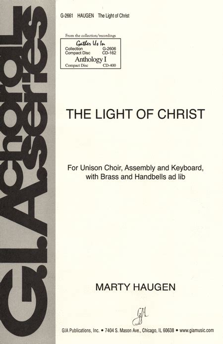 The Light Of Christ Instrument Edition By Marty Haugen 2 Octaves Sheet Music Sheet Music