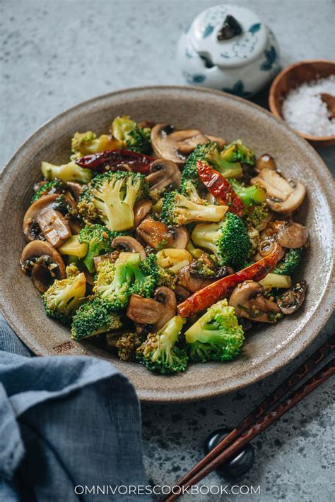 Broccoli And Mushroom Stir Fry Omnivores Cookbook