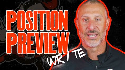 Position Preview Wide Receivers Tight Ends Cleveland Browns Youtube