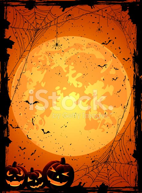 Orange Halloween Background Stock Vector - FreeImages.com