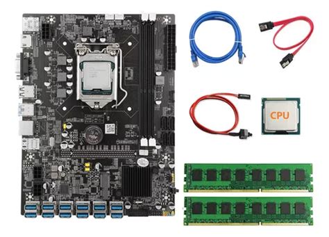 Placa Base De Minería B75 12xpcie Usb3 0 Lga1155 Ddr3 Btc Co Cuotas