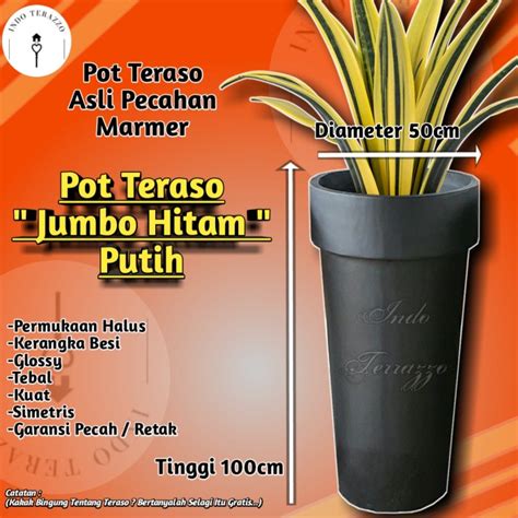 Jual INDO TERAZZO POT TANAMAN BESAR TERASO MARMER POT BUNGA TERASO