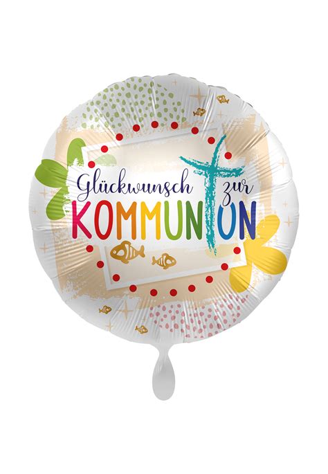 Folienballon Glückwunsch zur Kommunion Festbedarf Schlegel