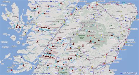 Road Map Of Scotland Highlands