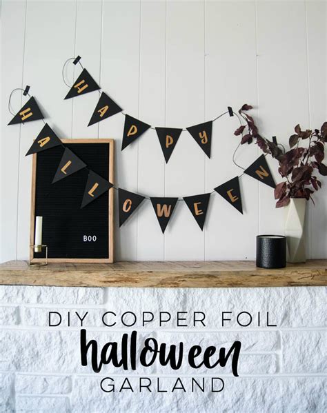 DIY Copper Foil Halloween Garland - Lemon Thistle