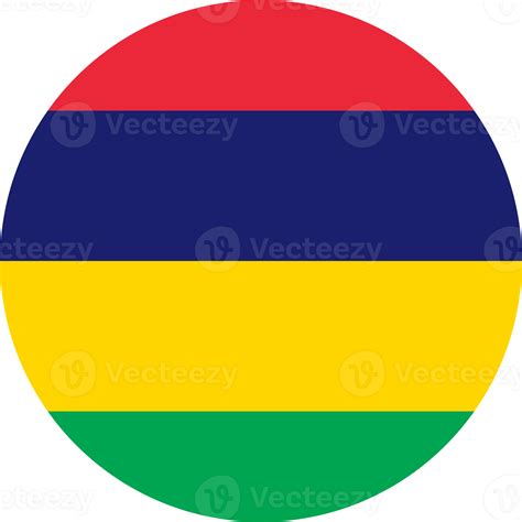 Mauritius Flag Round Shape Png 22110246 Png