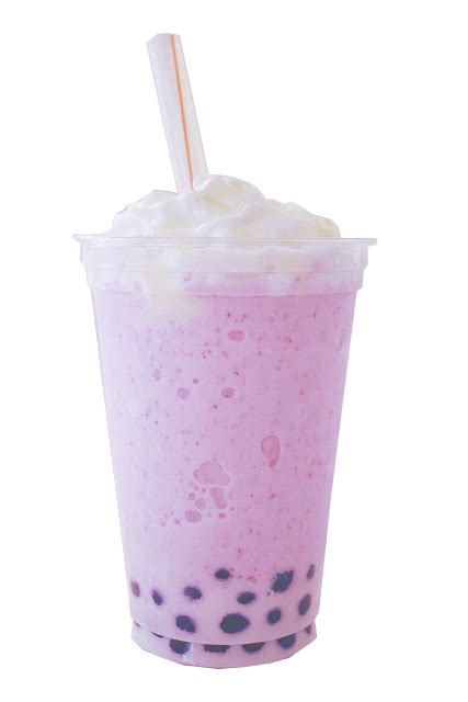 Pink And Boba Image Bubble Tea Food Png Boba Drink