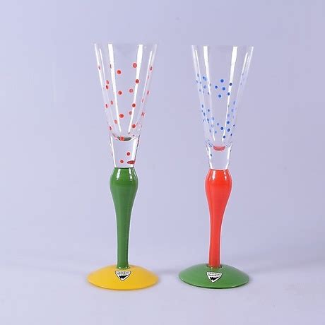 Champagneglas St Clown Anne Nilsson Orrefors Glas Serviser