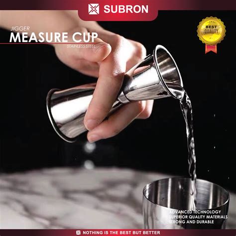 Jual Subron Jigger Measure Cup Gelas Ukur Stainless Steel Takar Ml