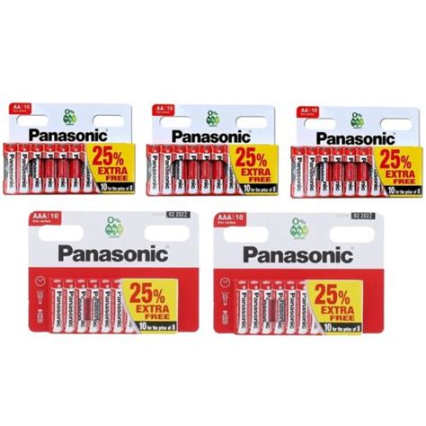 Panasonic Zinc Carbon 30 X AA 20 X AAA Batteries Pack Of 50 EBay