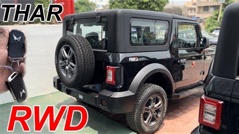 New Rwd Thar Updated With Rwd Logo Black Thar Rs 13 49 Lakhs