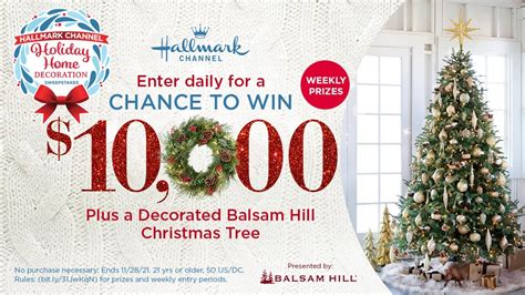 Enter The Hallmark Channel Holiday Home Decoration Sweepstakes YouTube