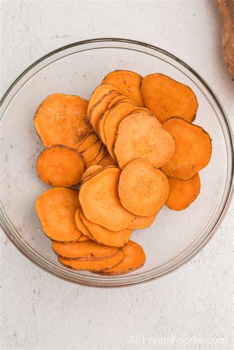 Air Fryer Sweet Potato Chips Air Frying Foodie