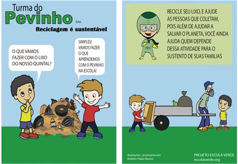 Histórias Em Quadrinhos Sobre Reciclagem - Histórias em Quadrinhos desenvolvidas pelo PEV para Educação Ambiental ...