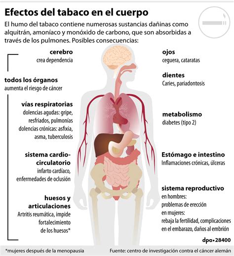 Los Más De 20 Efectos Negativos Que Produce El Tabaco En La Salud