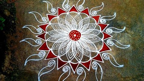 Navaratri Rangoli Puratasi Madham Rangoli Easy Muggulu Beautiful