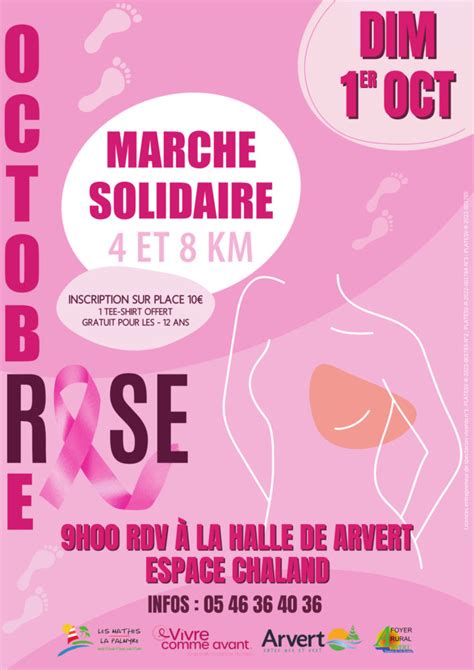 Octobre Rose 2023 Marche Solidaire Arvert Les Mathes Le 01