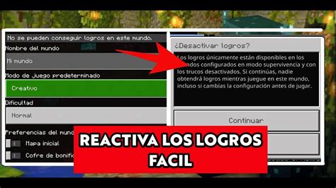 REACTIVAR LOGROS Minecraft Bedrock 1 20 Windows 10 YouTube