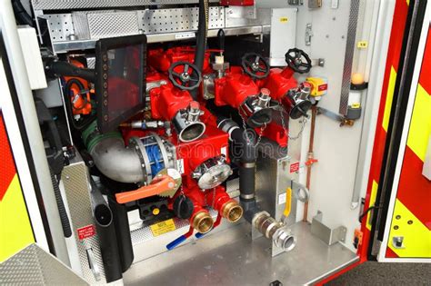 Fire Tenders Hose Pumping System Editorial Image Image Of Drive