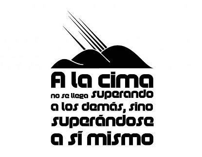 Vinilo Decoraci N Frases A La Cima No Se Llega Superando A Los Dem S