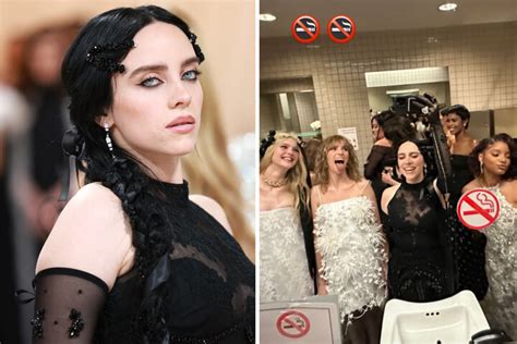 Billie Eilish Breaks Met Gala Rules With Epic Bathroom Selfie