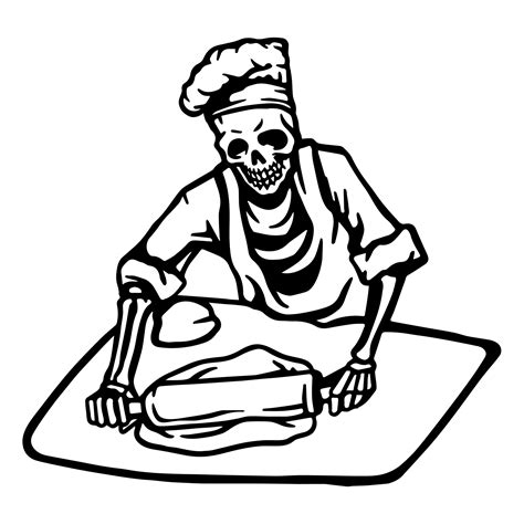 Baker Skeleton Svg Baking Svg Pastry Svg Chef Skeleton Shirt Inspire