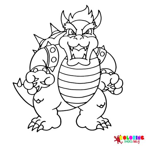 Pagine Da Colorare Di Bowser Coloringpagesonly