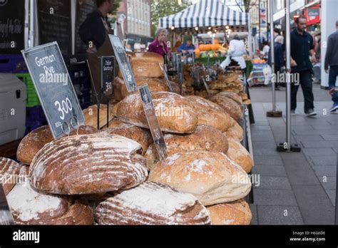 Cake Stall At Friday Street Market Brentwood Essex Stock Photo Alamy