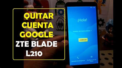 Como Quitar La Cuenta Google Zte Blade L210 YouTube