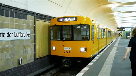 U Bahn Berlin Ausfahrt In Platz Der Luftbr Cke U Hd Youtube