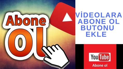 Youtube Videolara Abone Ol Butonu Ekleme YouTube