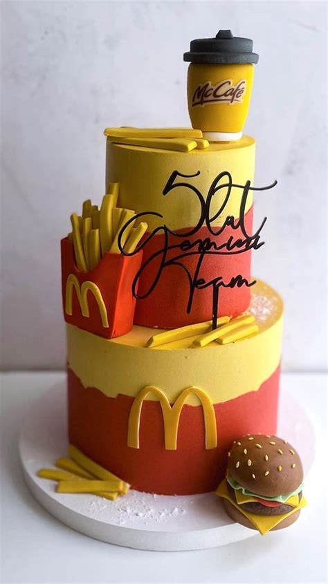 Mcdonald S Cake Creations Mccafe Cake For Th Birthday