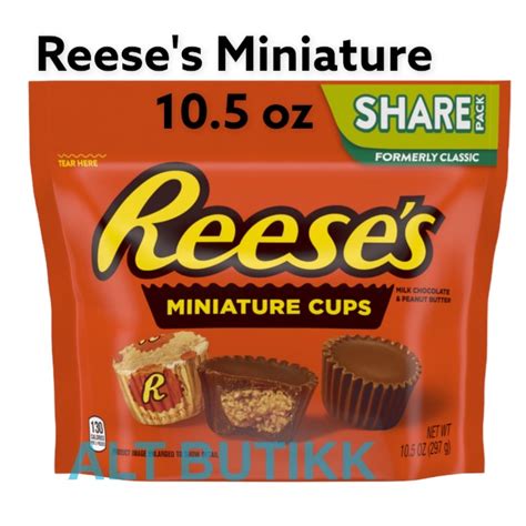 jual reeses miniature cups  oz share pack  gram reeses