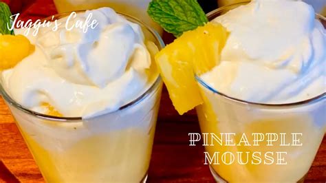 2 Ingredient Pineapple Mousse Sugarless Mousse Recipe Easy Mousse