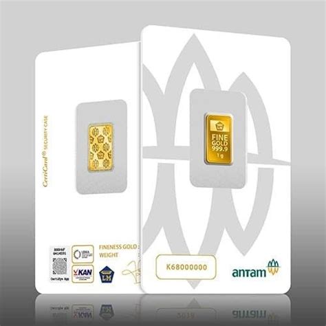 Logam Mulia Antam 1 Gram 1g Emas Batangan Asli 100 Lazada Indonesia