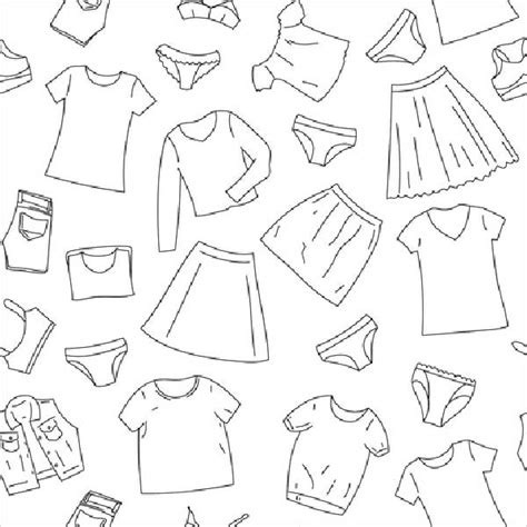 85 Desenhos De Roupas Para Imprimir E Colorirpintar