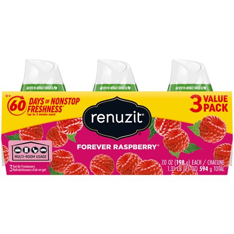 Renuzit Adjustable Gel Air Freshener Forever Raspberry Scent Oz