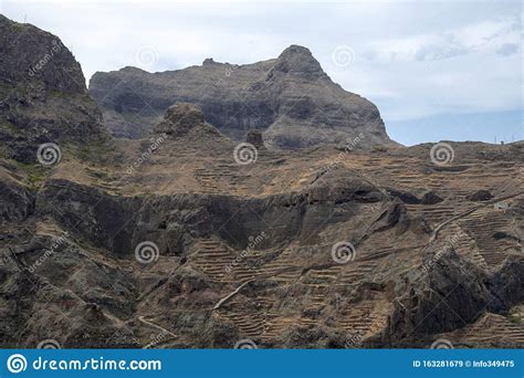 Beautiful Views Of The Mountains Of The Island Of Santo Antao Cape