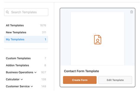 Creating Custom Form Templates