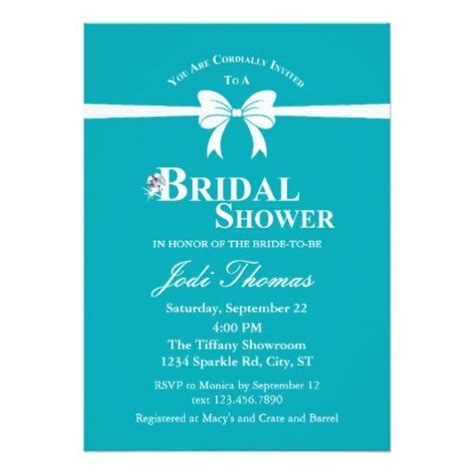 Sale 50% Off | Tiffany Inspired Bridal Shower Invitation - LadyPrints