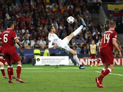 Real Madrid Vs Liverpool Goals When Gareth Bale S Stunning Overhead