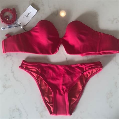 Peixoto Swim Peixoto Bandeau Bikini Cherry Red Poshmark