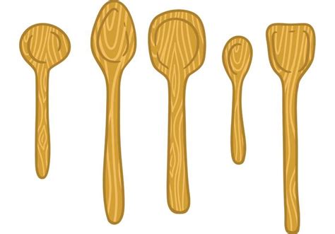 Free wooden spoon vector 86371 Vector Art at Vecteezy