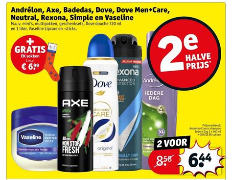 Andrélon Axe Badedas Dove Dove Men Care Neutral Rexona Simple en