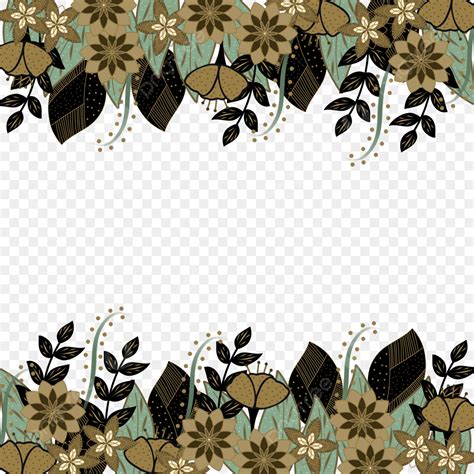 Motif Batik PNG Picture Frame Batik Flower Motif Bunga Bingkai