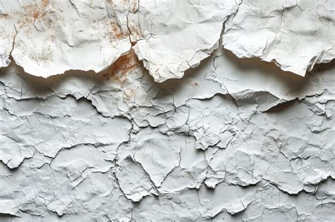 Premium Photo White Wall With Peeling Paint