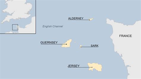 English Channel Islands Map - Alfie Cinderella