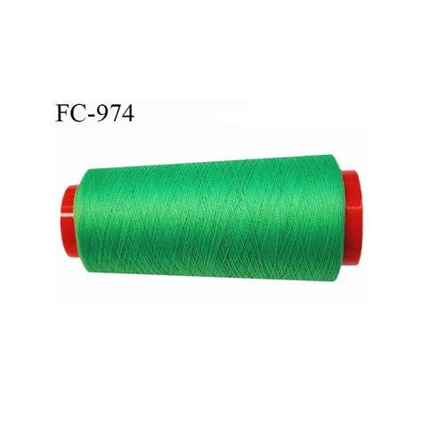 Cone 1000 M Fil Mousse Polyester N110 Couleur Vert Longueur 1000