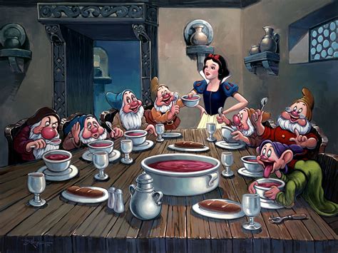 Rodel Gonzalez Soup For Seven From Snow White And The Seven Dwarfs Hand