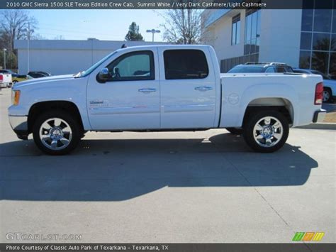 2010 Gmc Sierra 1500 Sle Texas Edition Crew Cab In Summit White Photo